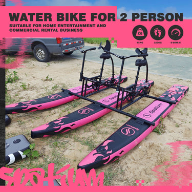 Spatium Water Bike for 2 Person  - Black Pink