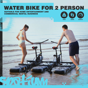 Spatium Water Bike for 2 Person  - Grey