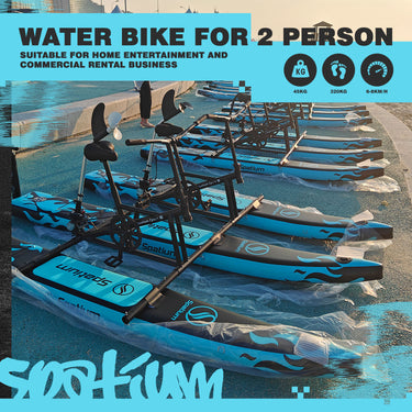 Spatium Water Bike for 2 Person  - Black Blue