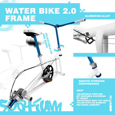 Spatium Water Bike for 2 Person  - Blue White