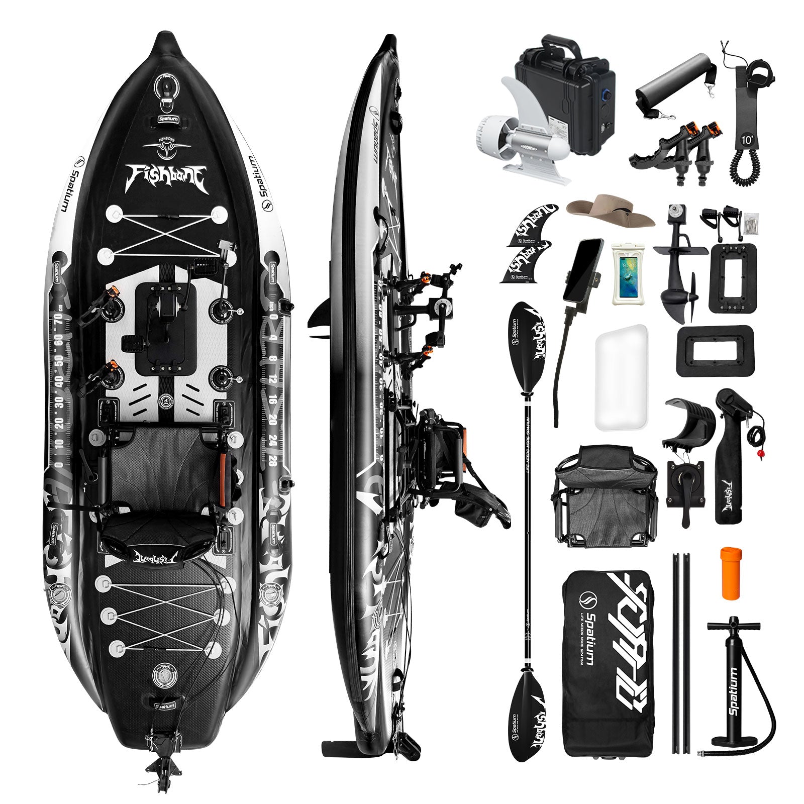 pedal fish sup air 11 Inflatable Pedal Fishing Board – 3-in-1 Design for Fishing Adventures – Spatium