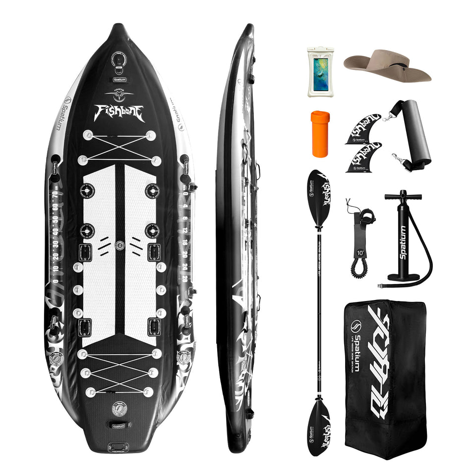 Spatium Outdoor Inflatable Fishing SUP Board with Rotating Seat