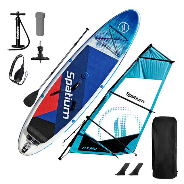 Windsurf SUP Inflatable Sail Board Set – Blue | Premium Inflatable ...