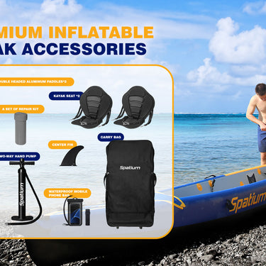 Spatium 1 2-Person Inflatable Boat Sports Kayak Fishing Boat Kayak