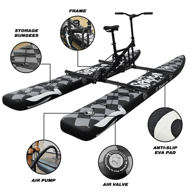 Spatium SUP Water Bikes Inflatable Pedal Boat Inflatable Water Bike for  Lake